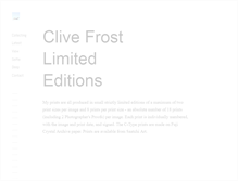 Tablet Screenshot of clivefrost.com